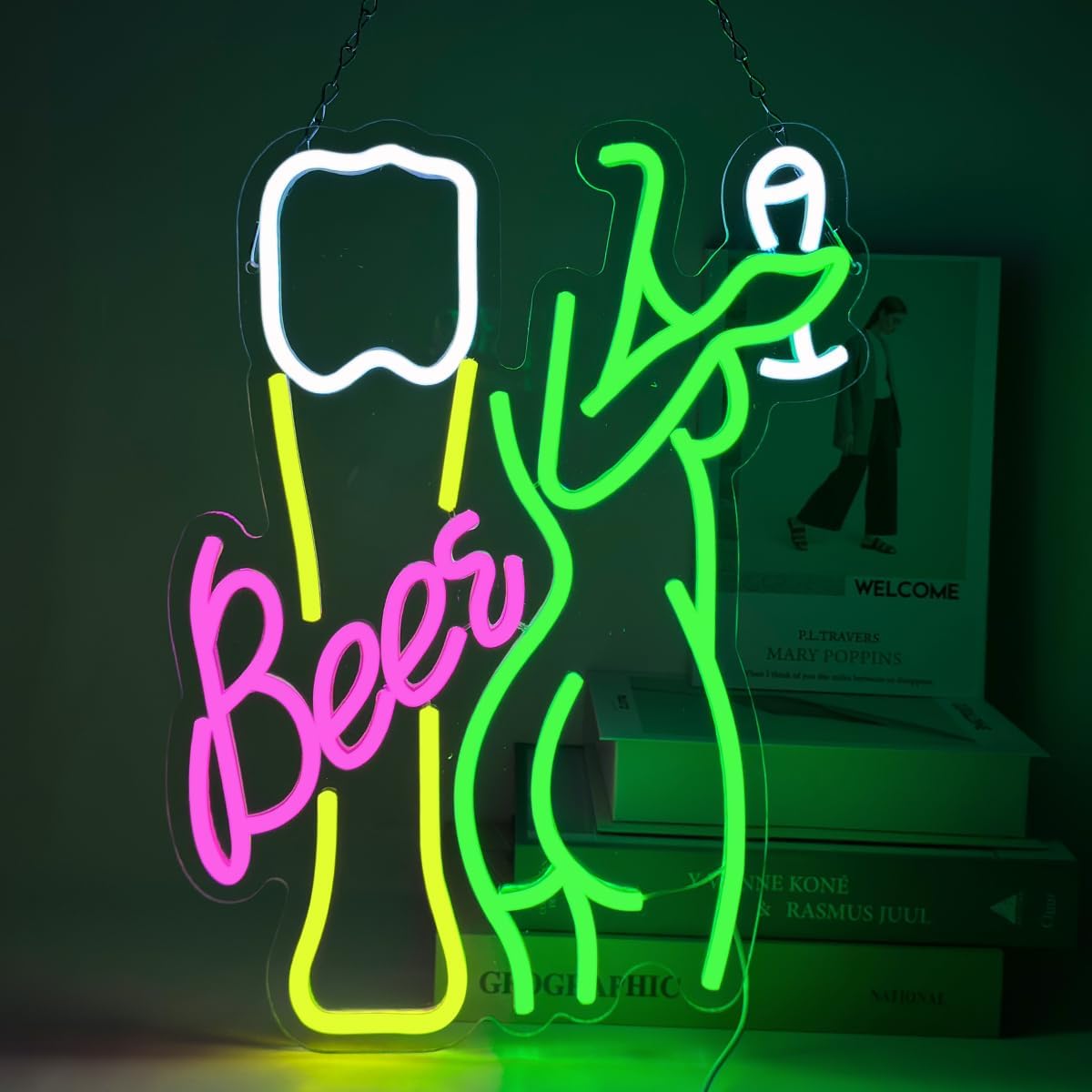 Letrero de Neón con Diseño de  - Wine Beer Store reseña y precio